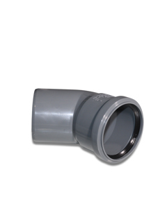 Bend plastic 75mm-45deg